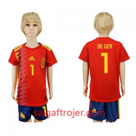 Spanien Fodboldtrøjer De Gea 1 Børn Hjemmebanesæt VM 2018